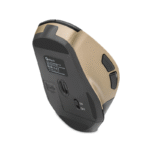 Mouse Ergonómico Getttech Wireless 6D Office, Inalámbrico, Bluetooth, USB, 7200DPI, Negro/Oro - Imagen 2