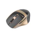 Mouse Ergonómico Getttech Wireless 6D Office, Inalámbrico, Bluetooth, USB, 7200DPI, Negro/Oro - Imagen 4