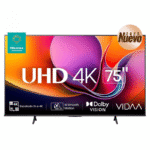 Hisense Smart TV LED 75A65NV 75", 4K Ultra HD, Negro