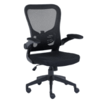 Nextep Silla Plegable NE-650A, Respaldo de malla, Reposabrazos Ajustables, Negro