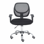 Nextep Silla NE-650S, Respaldo de Malla, Tela, Negro - Imagen 2
