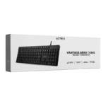 Teclado Acteck Vantage Aero TA545, Alámbrico, USB, Negro, Español - Imagen 6