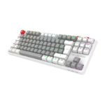 Teclado Gamer Balam Rush Level Pro GK990 LED RGB TKL, Teclado Mecánico, Outemu Red, Inalámbrico, RF Inalámbrico/Bluetooth, Blanco, Español - Imagen 4