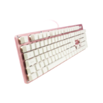 Teclado Gamer Game Factor KBG400, Teclado Mecánico, Switch KRED Blue, Alámbrico, Rosa (Español) - Imagen 2