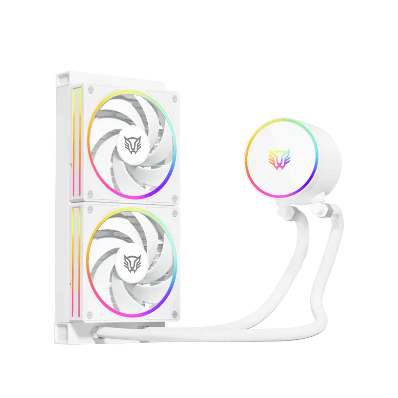 Balam Rush Hydrox Pro V2 HX24 Enfriamiento Líquido para CPU, 2x 120mm, hasta 2200RPM, Blanco - Imagen 2