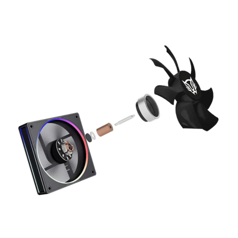 Disipador CPU Balam Rush Heliux Pro HEX55, 120mm, hasta 2000RPM, Negro - Imagen 3