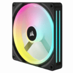 Ventilador Corsair iCUE LINK QX140 RGB, 2x 140mm, 2000RPM, RGB, Negro/Blanco - Imagen 4
