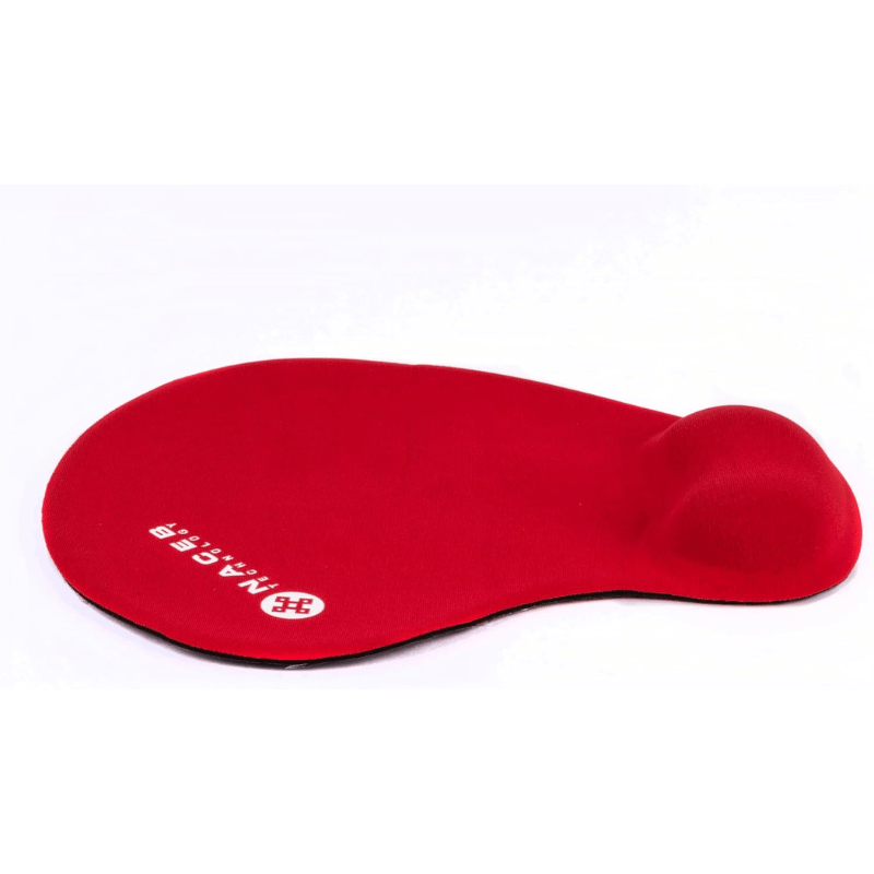 Mousepad Naceb con Descansa Muñecas de Gel NA-549RO, Rojo - Imagen 2