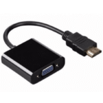 BRobotix Convertidor HDMI Macho - VGA Hembra, Negro - Imagen 2