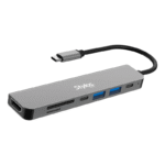 Stylos Docking Station STCBHUB71G USB-C, 2 x USB-C 3.0, 2 x USB-A 2.0, 1 x HDMI, MicroSD/SD - Imagen 3