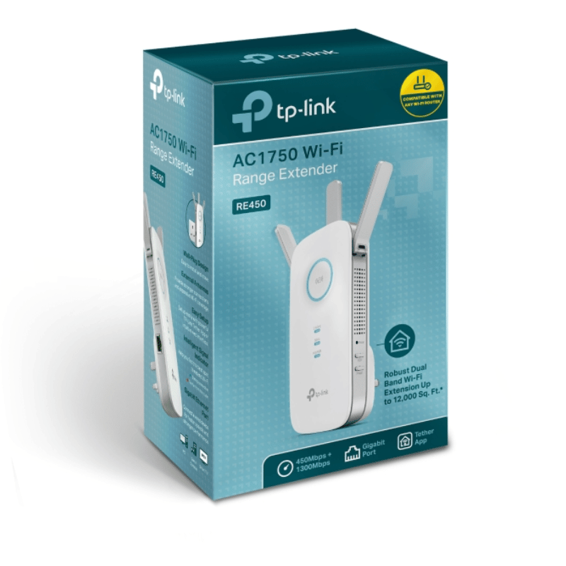 TP-Link Extensor de Cobertura WiFi AC1750 RE450, Inalámbrico, 450 Mbit/s en 2.4GHz, 1300 Mbit/s en 5GHz - Imagen 4