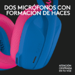 Logitech Audífonos Gamer G435 para PC/PS4/PS5, Inalámbrico, USB-A, Azul/Rosa - Imagen 10