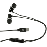 Perfect Choice Audífonos Intrauriculares con Micrófono Glissando, Alámbrico, 1.2 Metros, USB-C, Negro - Imagen 2