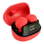 Perfect Choice Audífonos Intrauriculares con Micrófono TWS Mini Tiny Beats, Inalámbrico, Bluetooth, USB-C, Rojo - Imagen 2