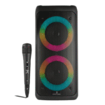 Perfect Choice Bocina PC-113232, Bluetooth, Alámbrico/Inalámbrico, 20W RMS, 400 W PMPO, USB-C, Negro - Incluye Micrófono