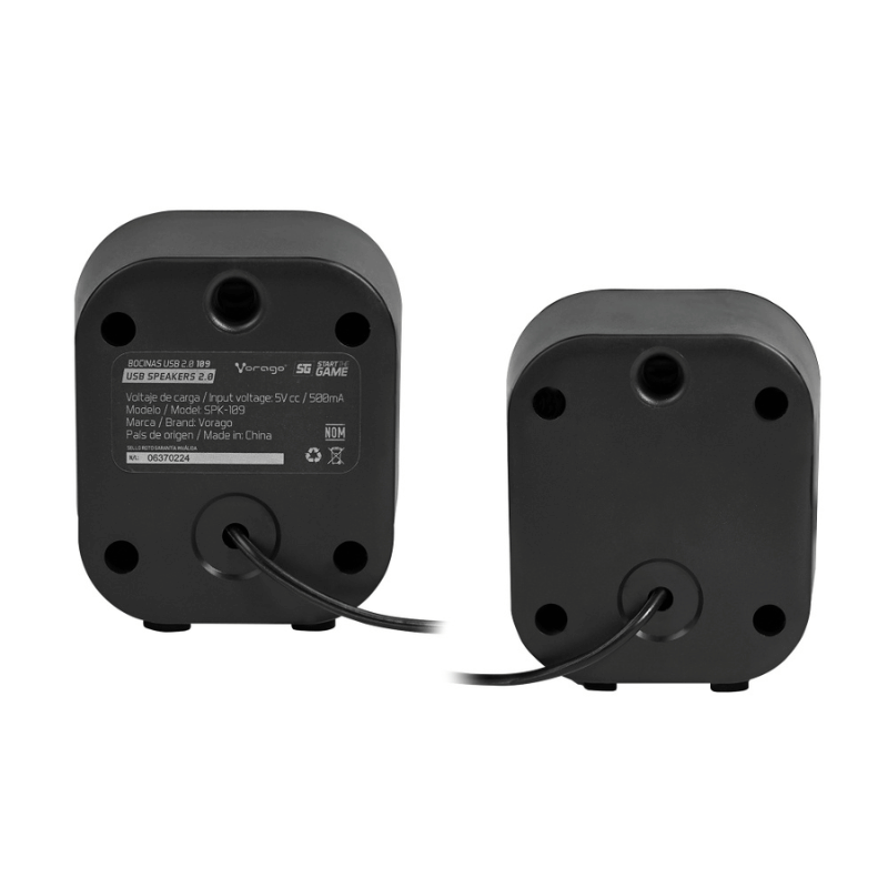 Start The Game Bocina para Computadora SPK-109, Alámbrico, USB-A, 2W RMS, Negro - Imagen 4