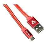Cable USB VORAGO CAB-113, Micro USB, USB, 1 m, Rojo - Imagen 2