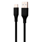 CABLE VORAGO CAB-C01B USB-TIPO C 1 METRO CARGA RAPIDA NEGRO - Imagen 2