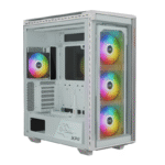Gabinete XPG BATTLECRUISER II, Midi-Tower, ATX/EATX/Micro-ATX/Mini-ITX, USB 3.0, sin Fuente, 4 Ventiladores Instalados, Blanco