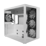 Gabinete Naceb White Nova, Midi-Tower, ATX/Micro-ATX/Mini-ITX, USB 3.0, sin Fuente, 4 Ventiladores Instalados, Blanco - Imagen 2