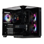Gabinete Naceb Iris Nano NA-0638, Midi-Tower, ATX/Micro-ATX/Mini-ITX, USB 2.0/3.0, sin Fuente, 3 Ventiladores Instalados, Negro