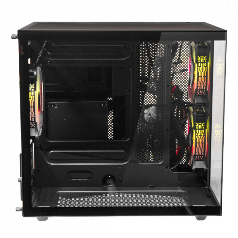 Gabinete Xzeal CXi1, Mini-Tower, Micro-ATX/Mini-ITX, USB 2.0/3.0, sin Fuente, 3 Ventiladores Instalados, Negro - Imagen 3