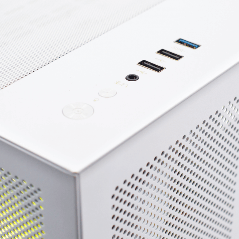 Gabinete Xzeal CXi1, Mini-Tower, Micro-ATX/Mini-ITX, USB 2.0/3.0, sin Fuente, 3 Ventiladores Instalados, Blanco - Imagen 2