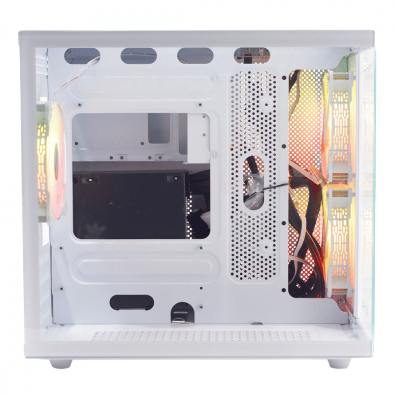 Gabinete Xzeal CXi1, Mini-Tower, Micro-ATX/Mini-ITX, USB 2.0/3.0, sin Fuente, 3 Ventiladores Instalados, Blanco - Imagen 3