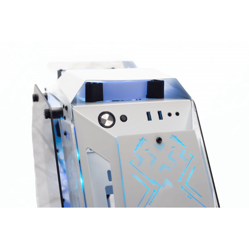 Gabinete Xzeal IR02, Midi-Tower, Micro-ATX/Mini-ITX, USB 3.0, sin Fuente, 4 Ventiladores Instalados, Blanco - Imagen 4