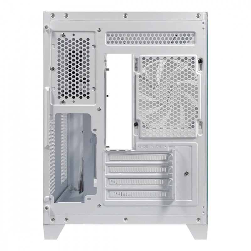 Gabinete Xzeal Panzer II Cubo, Mini-Tower, Micro-ATX, USB 2.0/3.0, sin Fuente, 3 Ventiladores Instalados, Blanco - Imagen 8