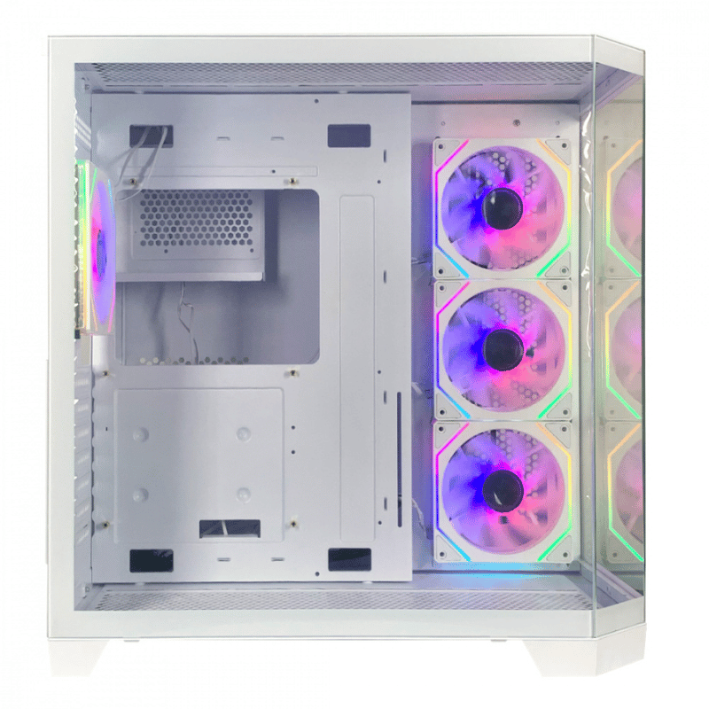 Gabinete Xzeal XZ150, Midi-Tower, ATX/Micro-ATX, USB 3.0, sin Fuente, 4 Ventiladores Instalados, Blanco - Imagen 2