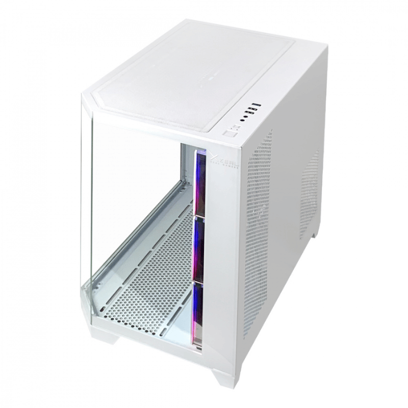 Gabinete Xzeal XZ150, Midi-Tower, ATX/Micro-ATX, USB 3.0, sin Fuente, 4 Ventiladores Instalados, Blanco - Imagen 3