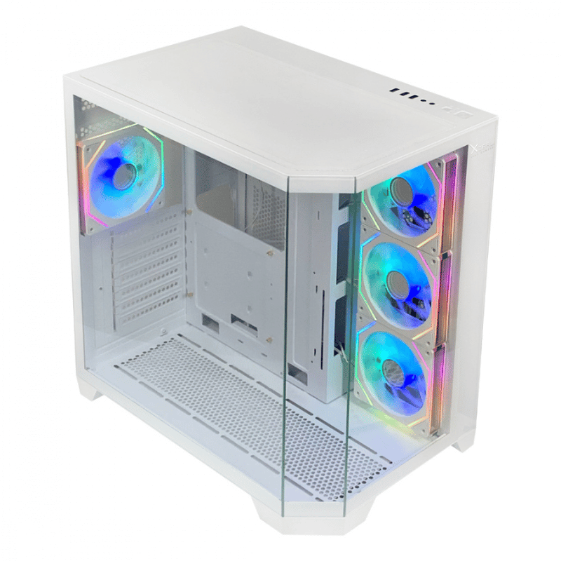 Gabinete Xzeal XZ150, Midi-Tower, ATX/Micro-ATX, USB 3.0, sin Fuente, 4 Ventiladores Instalados, Blanco - Imagen 5