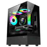 Gabinete Xzeal X-Zynergy, Midi-Tower, Micro-ATX/Mini-ITX, USB 2.0/3.0, sin Fuente, 3 Ventiladores Instalados, Negro