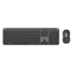 Kit de Teclado y Mouse Logitech Signature Slim Combo MK950, Inalámbrico, RF Inalámbrico/Bluetooth, Negro, Español