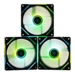 Ventilador Naceb NA-0650N, 3x 120mm, 1400RPM, ARGB, Negro - Imagen 2