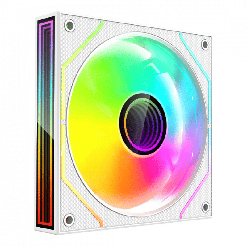 Ventilador Xzeal XZ1115, 3x 120mm, 1200RPM, Blanco - Imagen 2