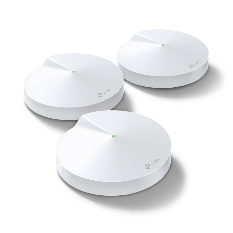 Router TP-Link Ethernet de Banda Dual AC1300 Deco M5 con Wi-Fi Mesh, 1300Mbit/s, 2x RJ-45, 2.4/5GHz - 3 Piezas