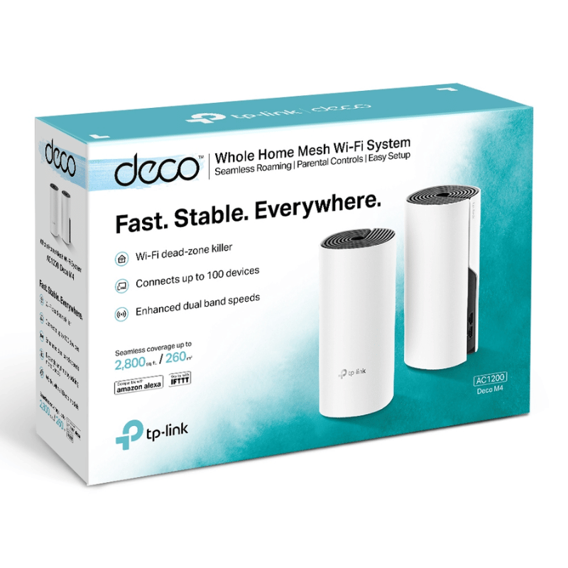 Router TP-Link con Sistema de Red Wi-Fi en Malla AC1200 Deco M4, 867 Mbit/s, 2x RJ-45, 2.4/5GHz - 2 Piezas - Imagen 5
