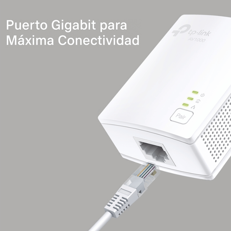 TP-Link Powerline AV1000, Alámbrico, 1 x RJ-45, 1.000Mbit/s, 2 Piezas - Imagen 6