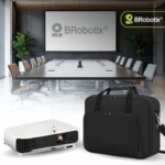 BRobotix Maletín de Nylon para Proyector, Negro - Imagen 2