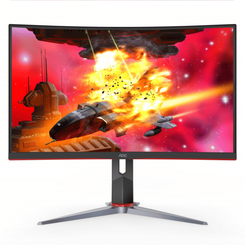 Monitor Gamer Curvo AOC CQ32G2S LCD 32", 2560x1440, FreeSync, 165Hz, HDMI/DisplayPort, Negro/Rojo - Imagen 6