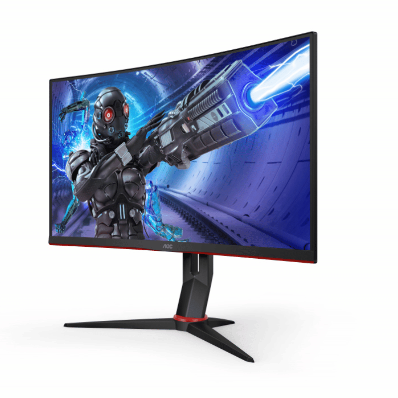 Monitor Gamer Curvo AOC CQ32G2S LCD 32", 2560x1440, FreeSync, 165Hz, HDMI/DisplayPort, Negro/Rojo - Imagen 7