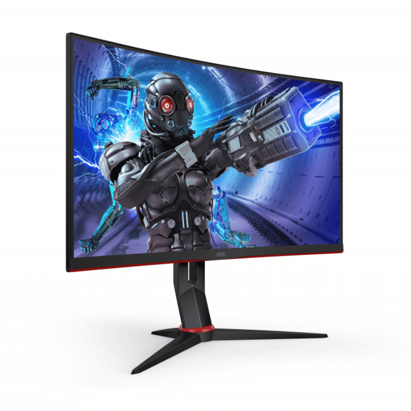 Monitor Gamer Curvo AOC CQ32G2S LCD 32", 2560x1440, FreeSync, 165Hz, HDMI/DisplayPort, Negro/Rojo - Imagen 8