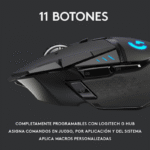 Mouse Gamer Logitech Óptico G502 Hero Lightspeed, Inalámbrico, USB, 16000DPI, Negro - Imagen 11