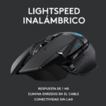 Mouse Gamer Logitech Óptico G502 Hero Lightspeed, Inalámbrico, USB, 16000DPI, Negro - Imagen 7