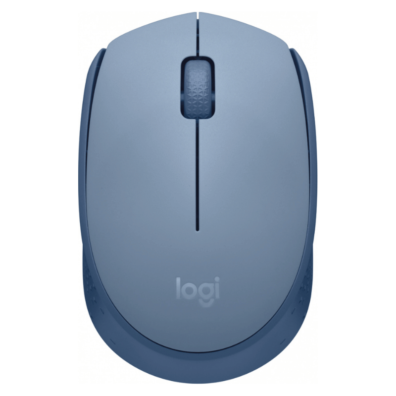 Mouse Ergonómico Logitech M170, Inalámbrico, Óptico, 1.000DPI, RF Inalámbrico, Azul