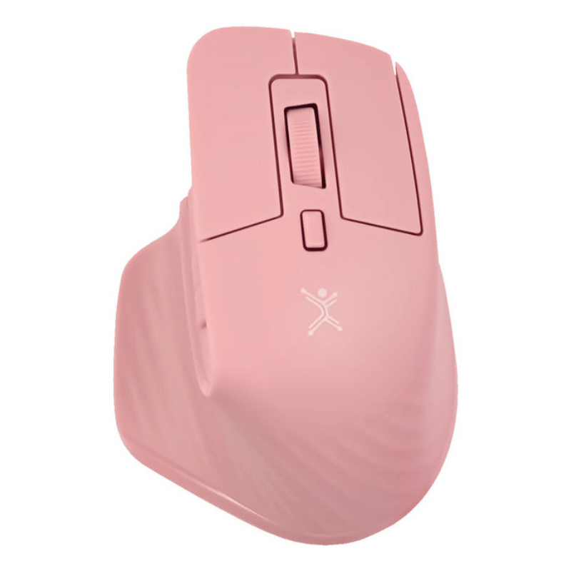 Mouse Ergonómico Perfect Choice PC-045281, Inalámbrico, Óptico, 1.600DPI, RF Inalámbrico/Bluetooth, Rosa
