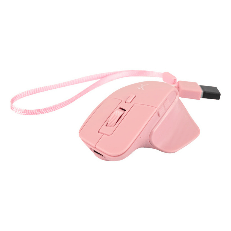 Mouse Ergonómico Perfect Choice PC-045281, Inalámbrico, Óptico, 1.600DPI, RF Inalámbrico/Bluetooth, Rosa - Imagen 2