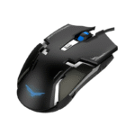 Mouse Gamer Ergonómico Naceb NA-629, Alámbrico, Laser, 3.200DPI, USB-A, Negro - Imagen 2